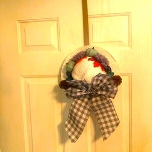 🎃✨️Handcrafted Fall Hat Wreath with Free Door Hanger🎃✨️